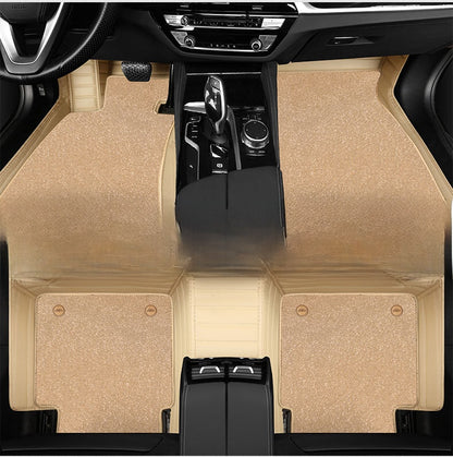 Genuine leather floor mats