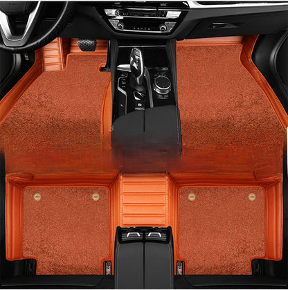 Genuine leather floor mats
