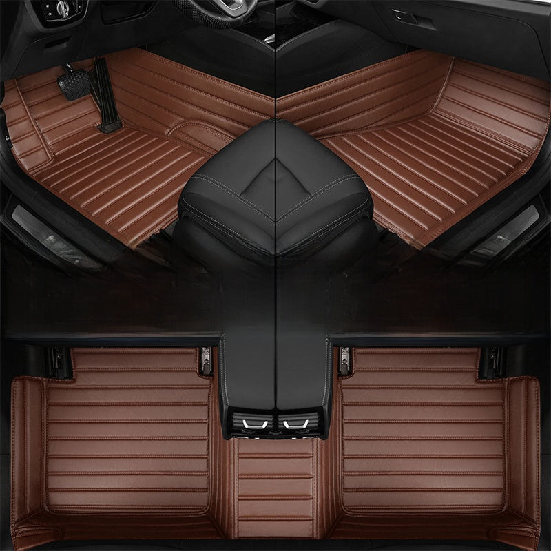 Genuine leather floor mats