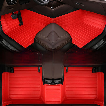 Genuine leather floor mats