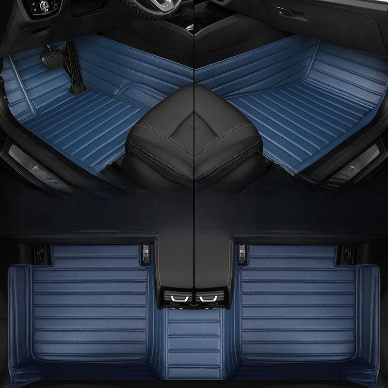 Genuine leather floor mats