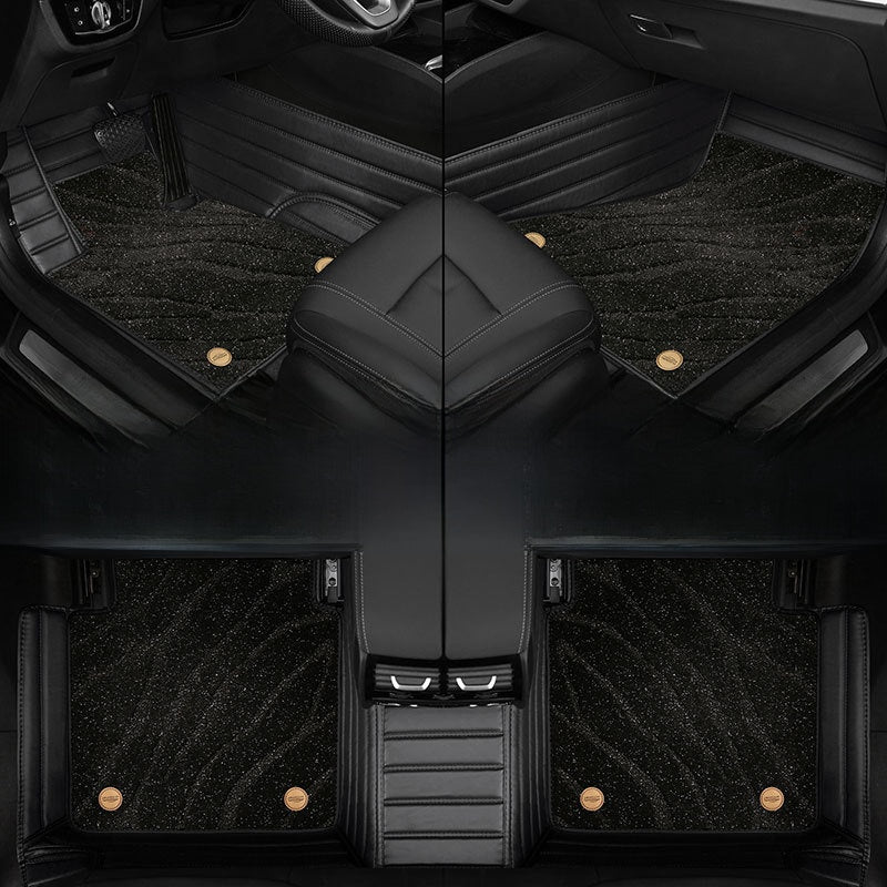 Genuine leather floor mats
