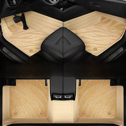Genuine leather floor mats