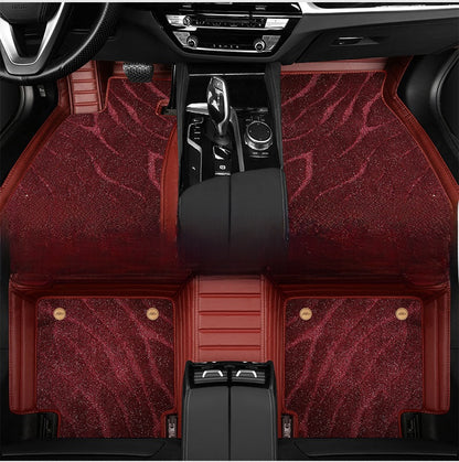 Genuine leather floor mats