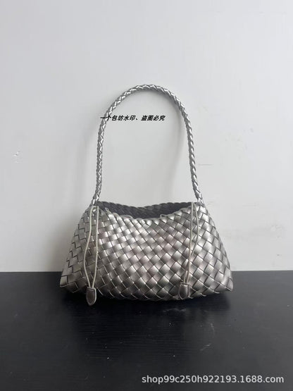 Genuine leather hand-woven bags