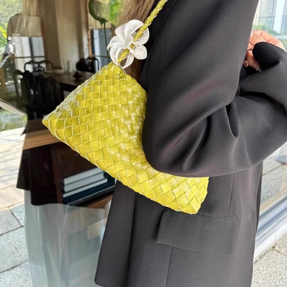 Genuine leather hand-woven bags