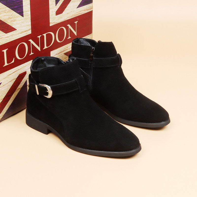 Genuine leather high-top men's boots, Martin boots