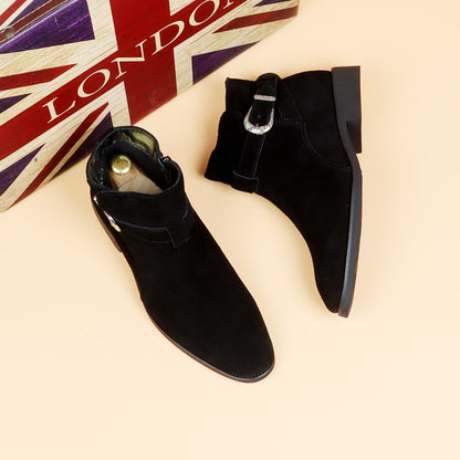 Genuine leather high-top men's boots, Martin boots