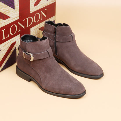 Genuine leather high-top men's boots, Martin boots