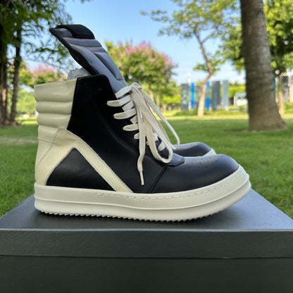 Genuine Leather High-Top Thick Sole Shoes