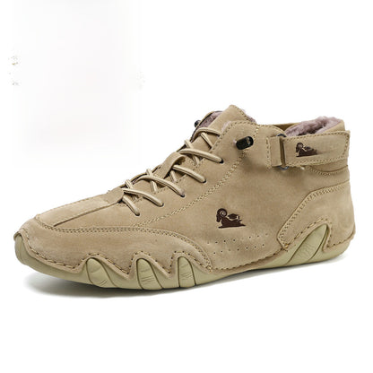 Genuine Leather High-Top Unisex Boots