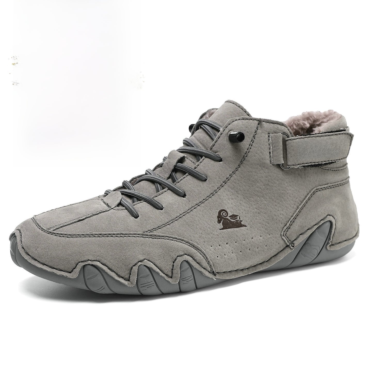 Genuine Leather High-Top Unisex Boots