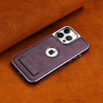 Genuine Leather iPhone Case with Bracket