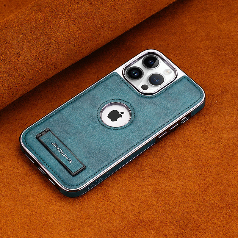 Genuine Leather iPhone Case with Bracket