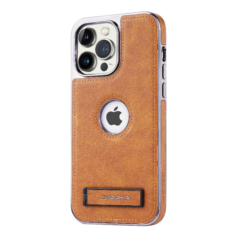 Genuine Leather iPhone Case with Bracket