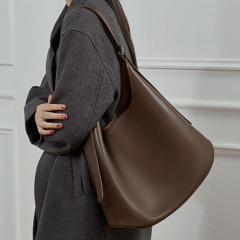 Genuine Leather Large Capacity Tote Bag