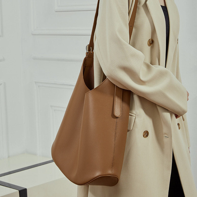 Genuine Leather Large Capacity Tote Bag