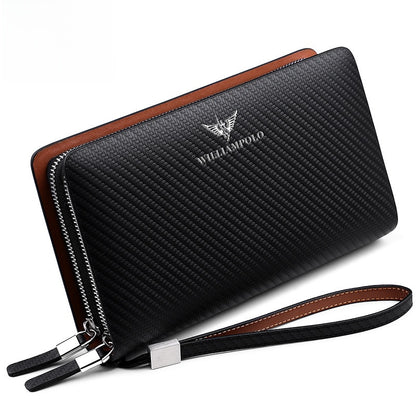 Genuine leather long wallet