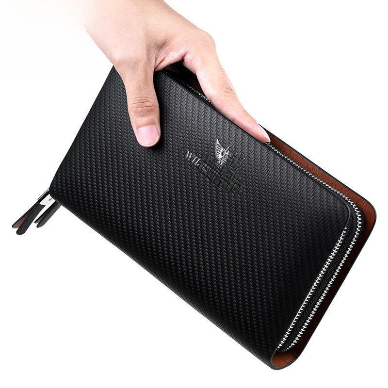 Genuine leather long wallet