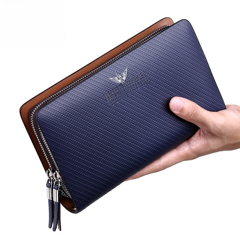 Genuine leather long wallet