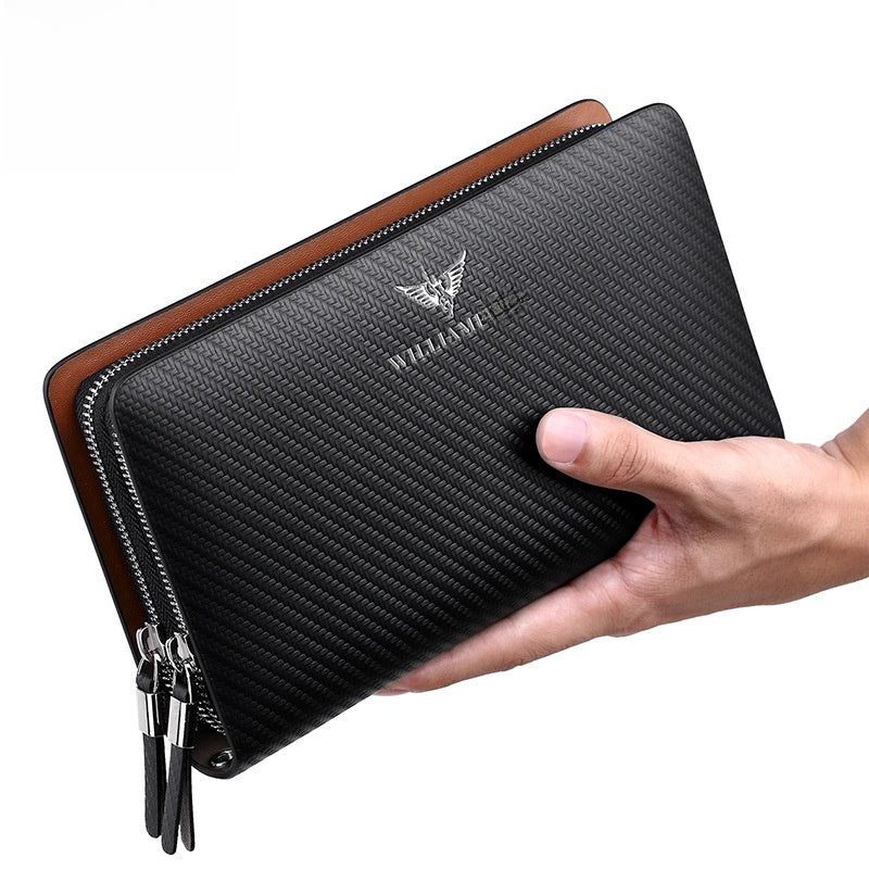 Genuine leather long wallet