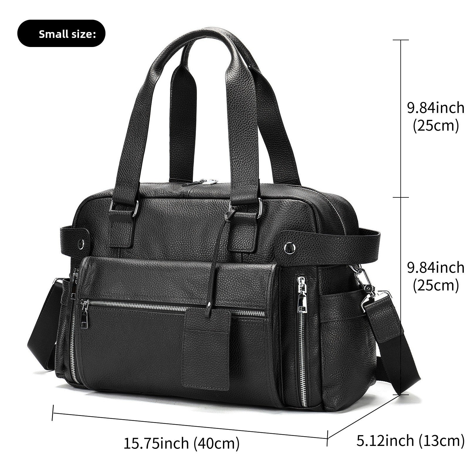 Genuine Leather Men's Business Briefcase