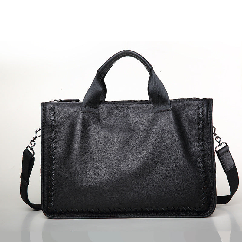 Genuine Leather Men's Business Briefcase