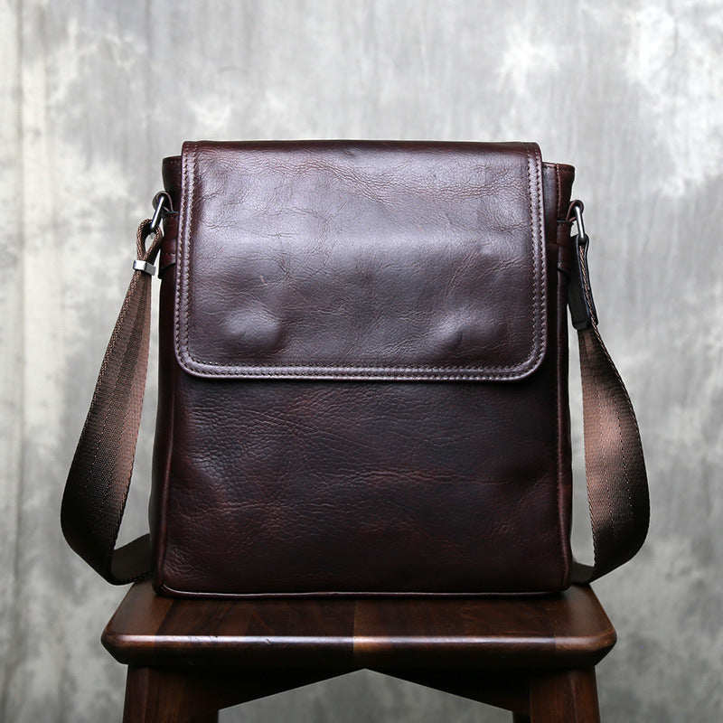Genuine Leather Men's Crossbody Bag