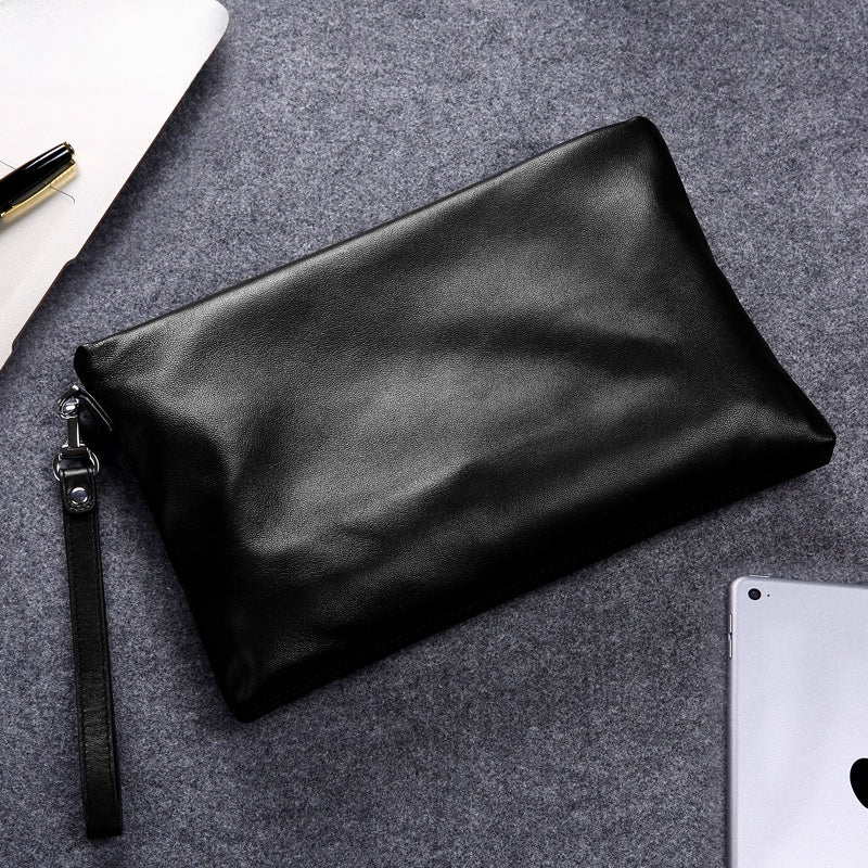 Genuine Leather Men's Envelope Clutch Bag