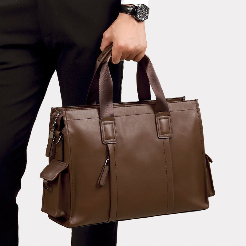 Genuine Leather Men's Handbag