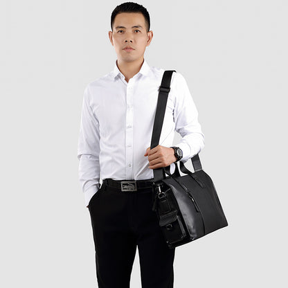 Genuine Leather Men's Handbag