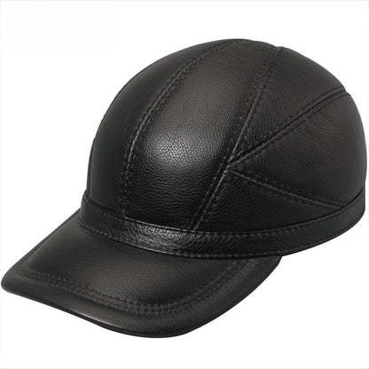 Genuine leather men's hat