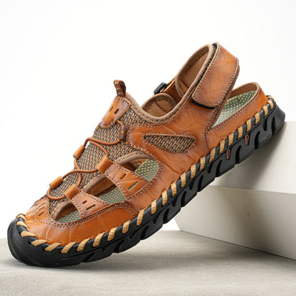Genuine Leather Men's SandalsLarge Size Breathable Sandals