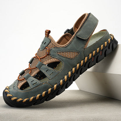 Genuine Leather Men's SandalsLarge Size Breathable Sandals