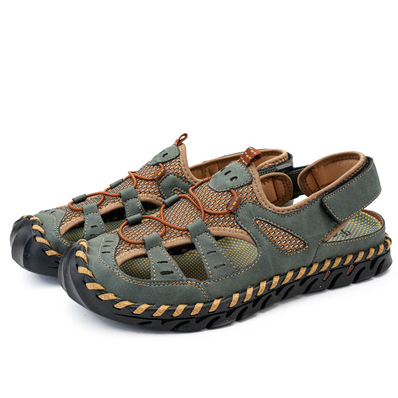 Genuine Leather Men's SandalsLarge Size Breathable Sandals