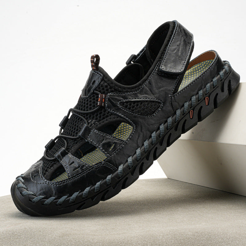 Genuine Leather Men's SandalsLarge Size Breathable Sandals