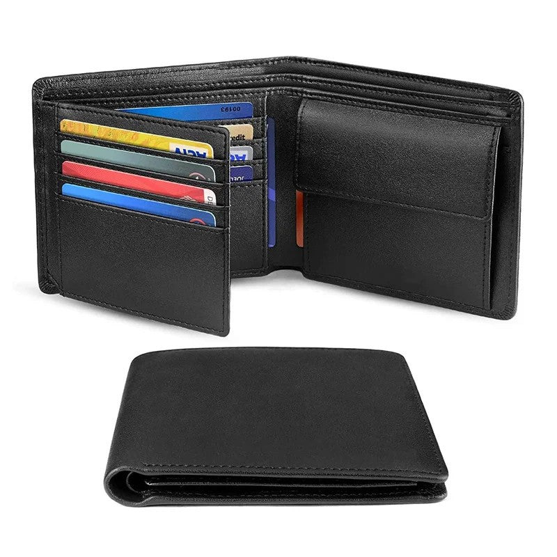 Genuine Leather Mens Wallet Multi Card Holder