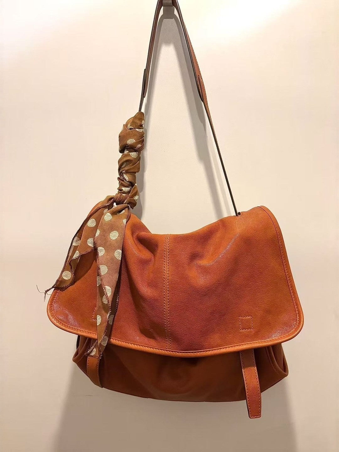 Genuine Leather Messenger Bag for Women