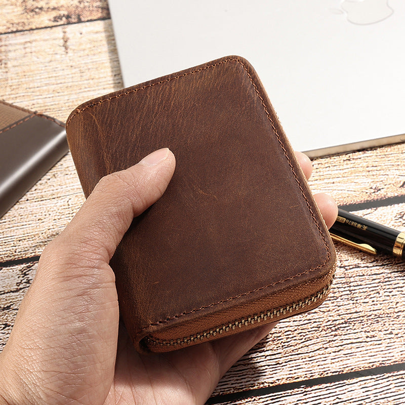 Genuine Leather Multi Card Holder Organizer