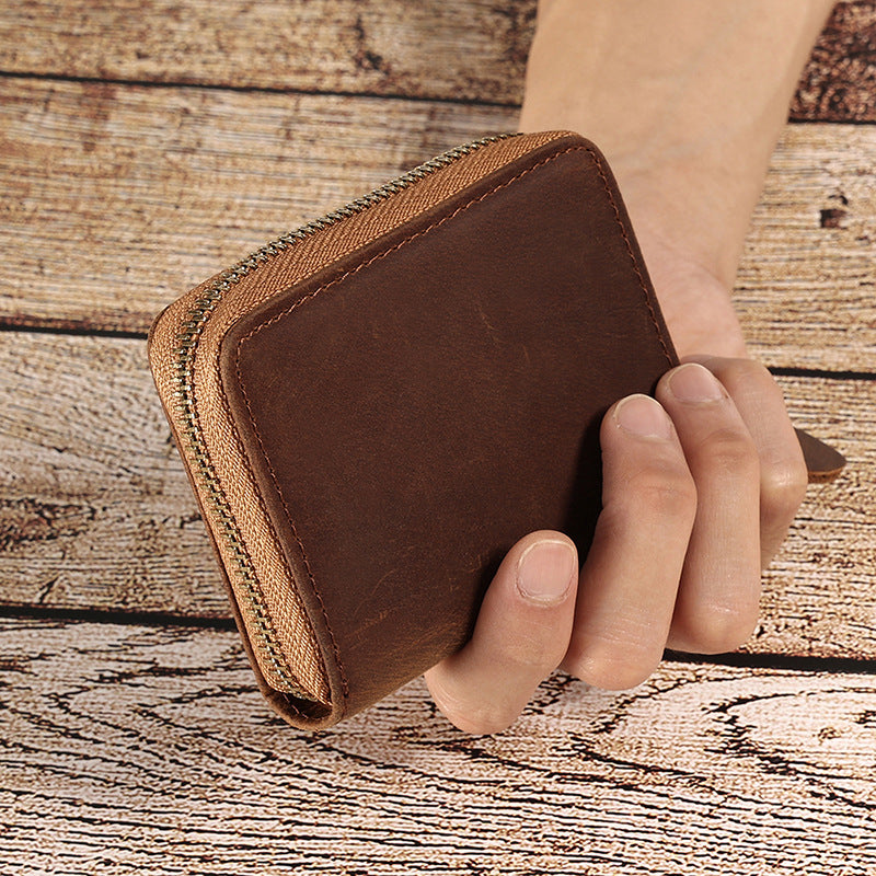 Genuine Leather Multi Card Holder Organizer