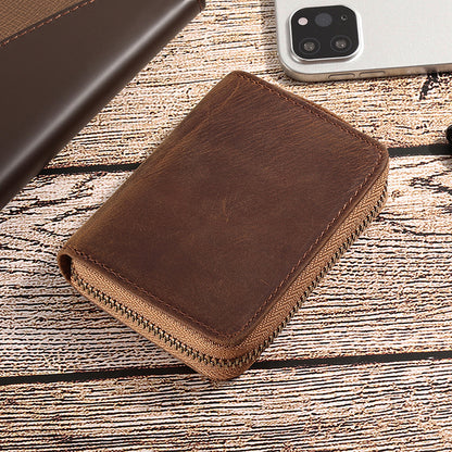Genuine Leather Multi Card Holder Organizer