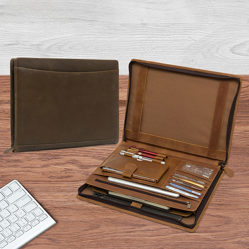 Genuine Leather Multifunctional Briefcase