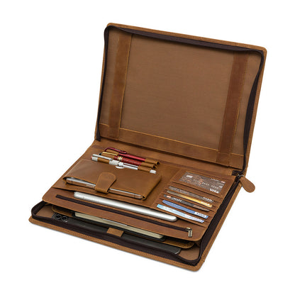 Genuine Leather Multifunctional Briefcase