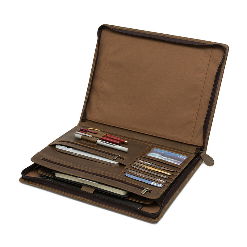 Genuine Leather Multifunctional Briefcase