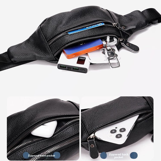 Genuine Leather Multifunctional Waist Bag