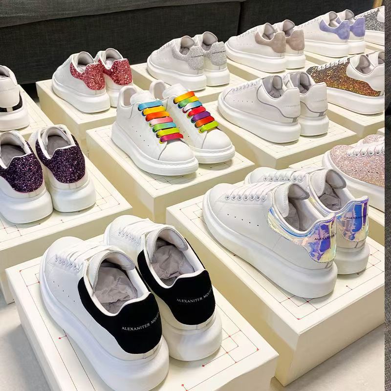 Genuine Leather Platform Sneakers