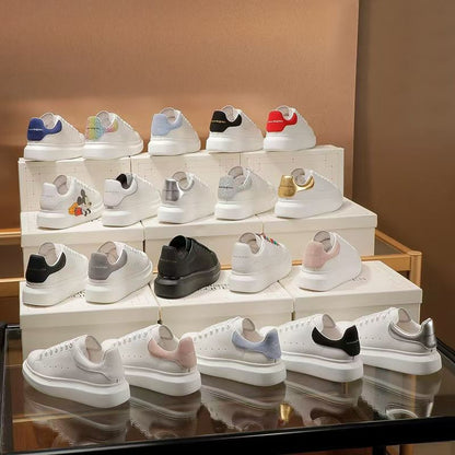 Genuine Leather Platform Sneakers