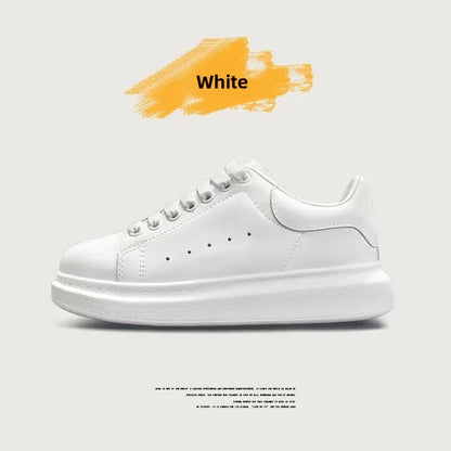 Genuine Leather Platform Sneakers