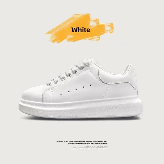 Genuine Leather Platform Sneakers