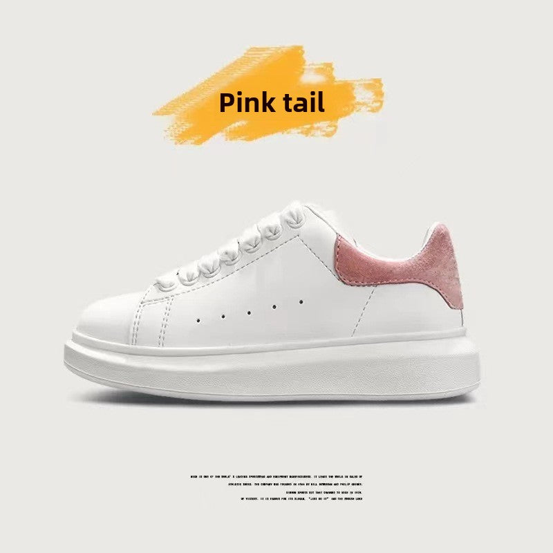 Genuine Leather Platform Sneakers
